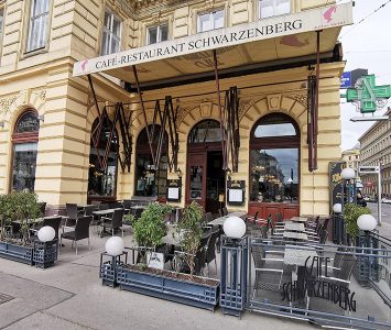 Frühstück im Café Schwarzenberg in Wien